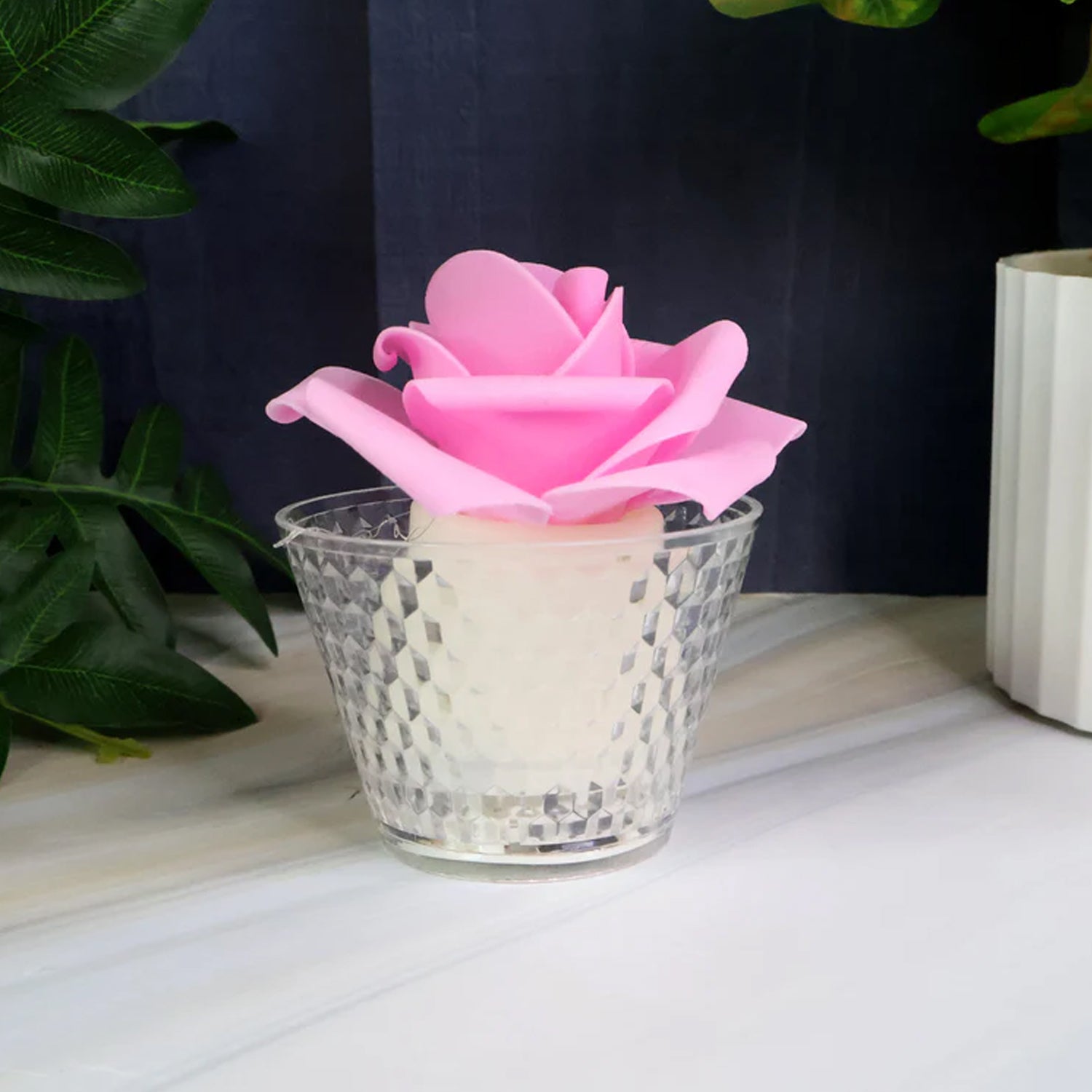 Flower Shaped Flameless Candles Flower Shaped Flameless Candles